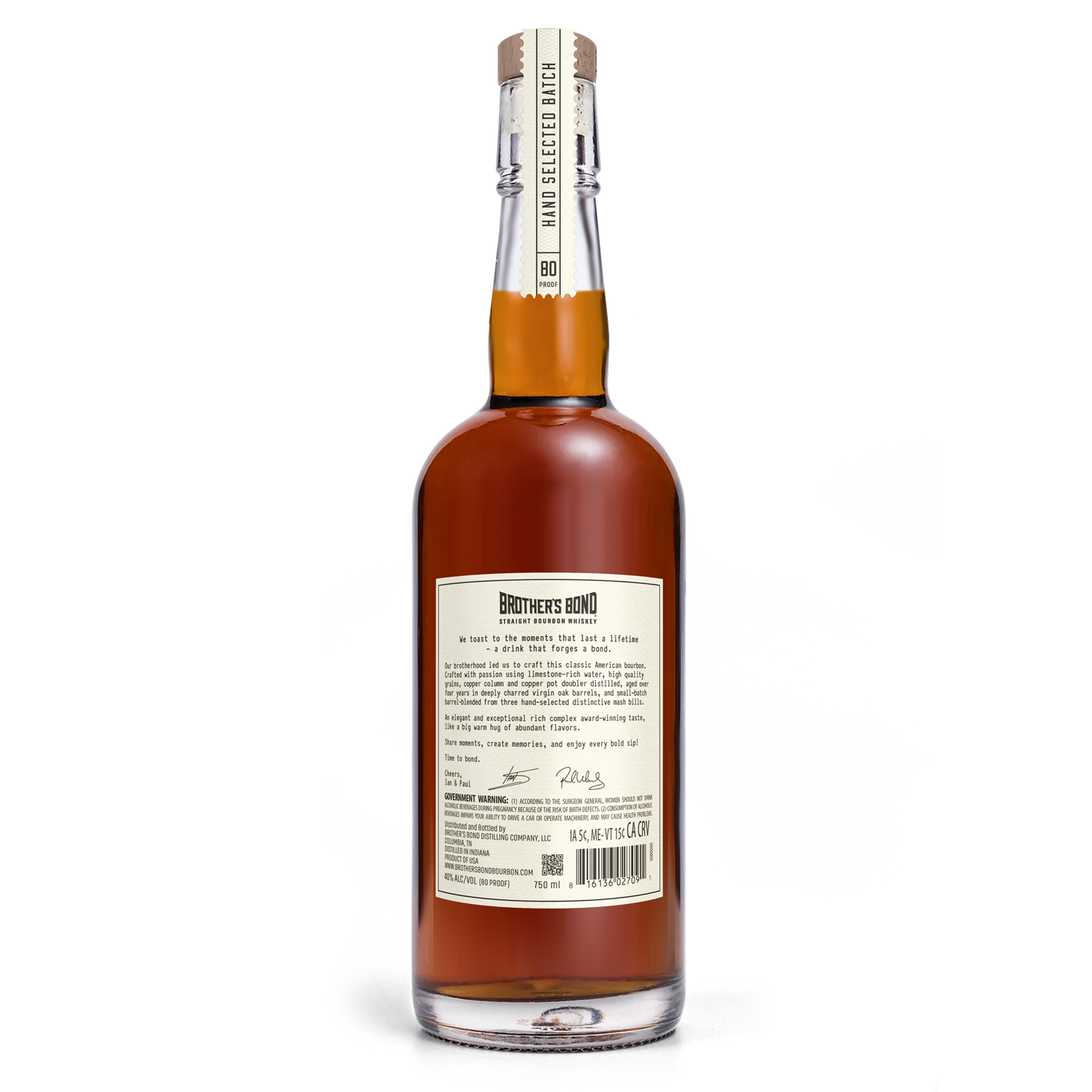 Straight Bourbon Whiskey 750ml Brother's Bond