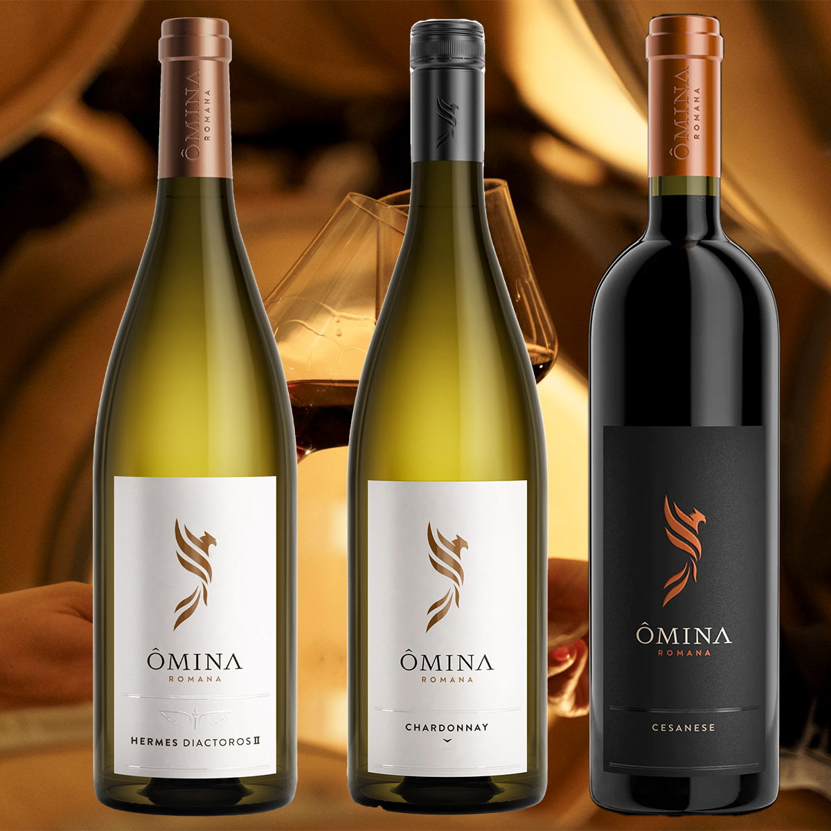 Discover the charm of Lazio, Italy Omina Romana 3-bottle set