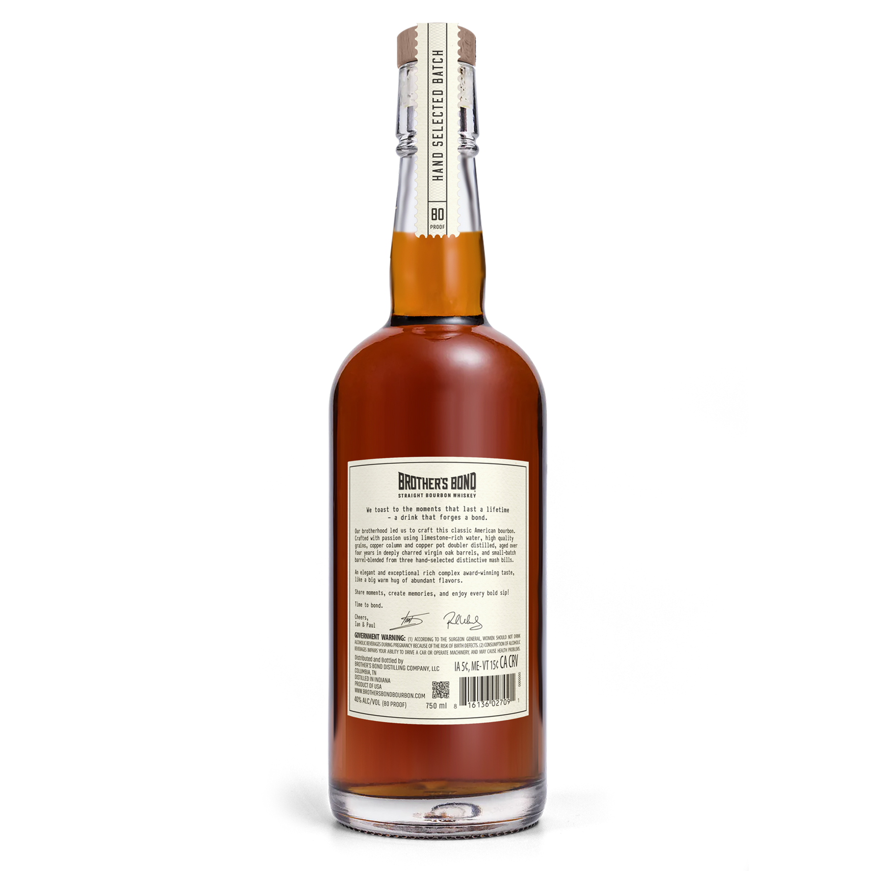 ストレート・バーボン　750ml　ブラザーズ・ボンド