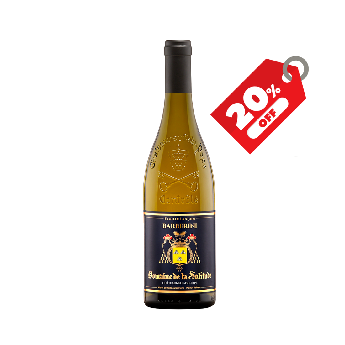 シャトーヌフ・デュ・パプ　バルベリニ　ブラン　2020　ドメーヌ・ド・ラ・ソリチュード