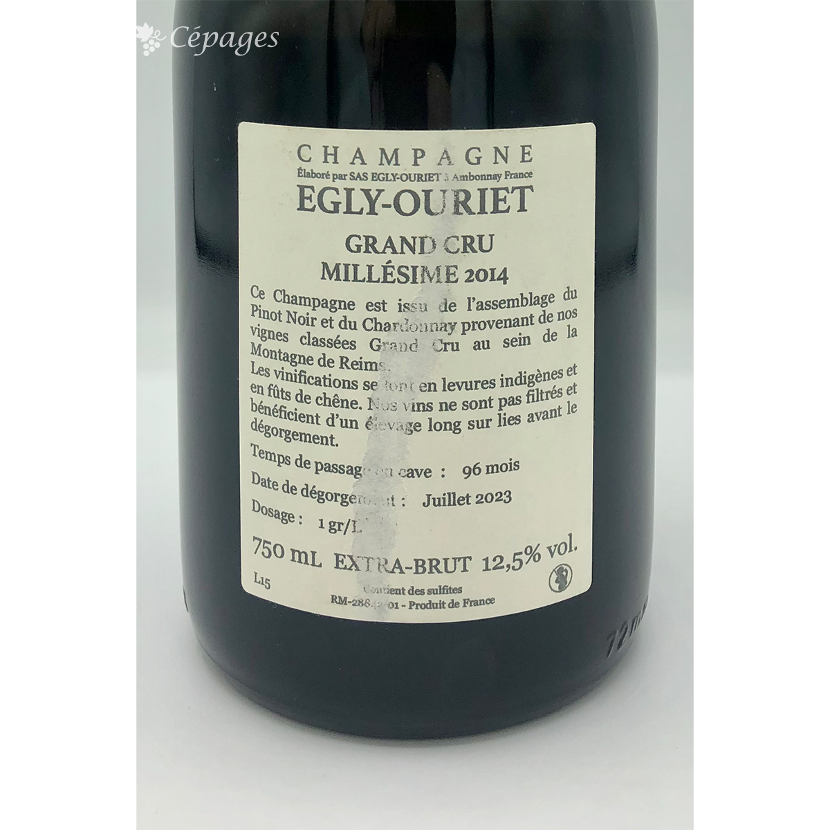 Egly Ouriet Millesime 2014 Grand Cru