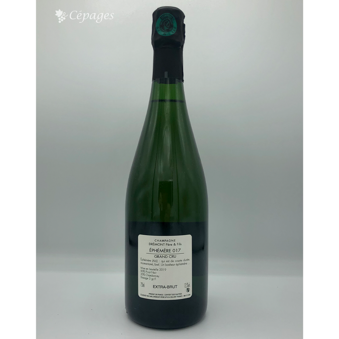 エフェメール 017　ブラン・ド・ノワール　グラン・クリュ　エクストラ・ブリュット 2017 サヴァール・エ・ドレモン