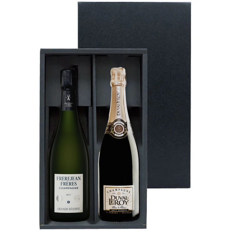二つのメゾンで飲み比べ シャンパーニュ ギフトセット 2本 ギフト箱入り
